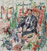 Rik Wouters Man with Straw Hat. painting